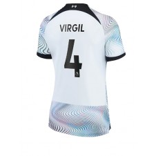 Liverpool Virgil van Dijk #4 Bortedrakt Kvinner 2022-23 Kortermet